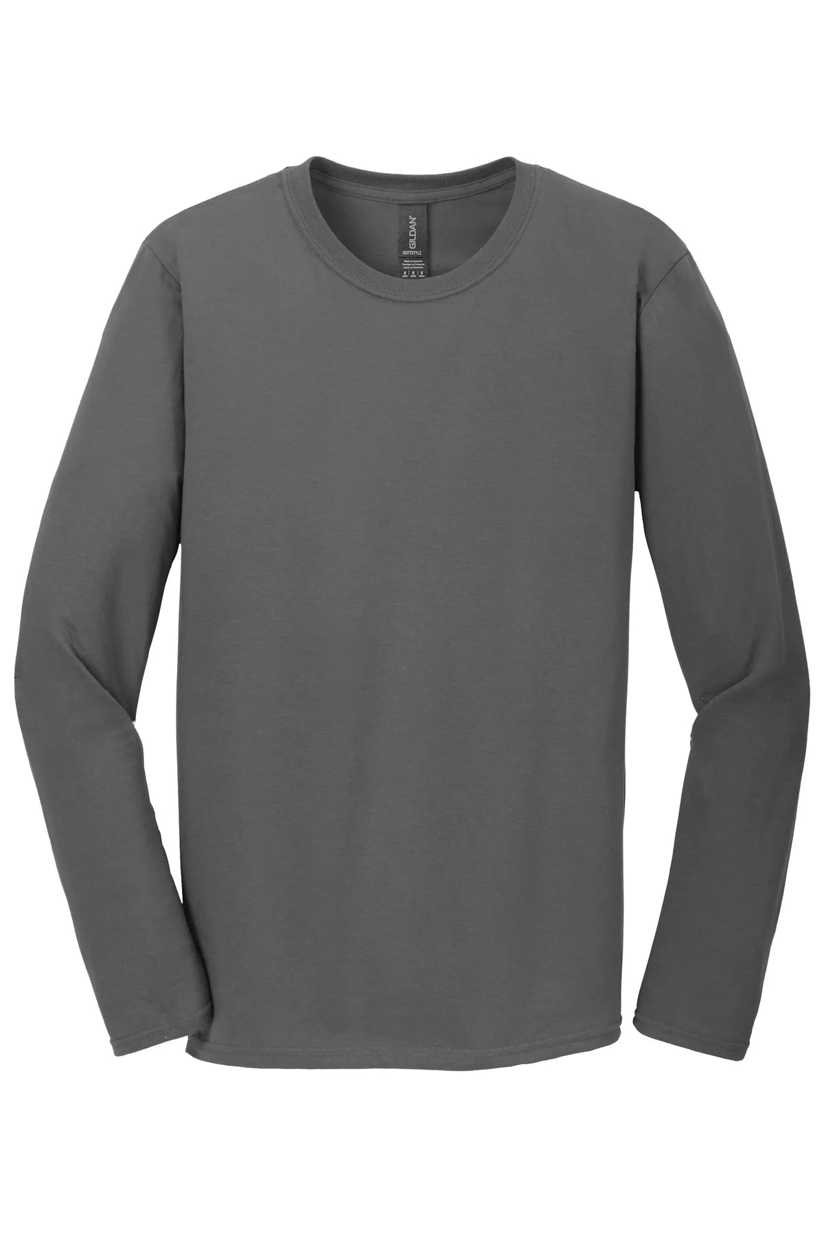 Gildan Softstyle® Long Sleeve T-Shirt. 64400 Charcoal_4