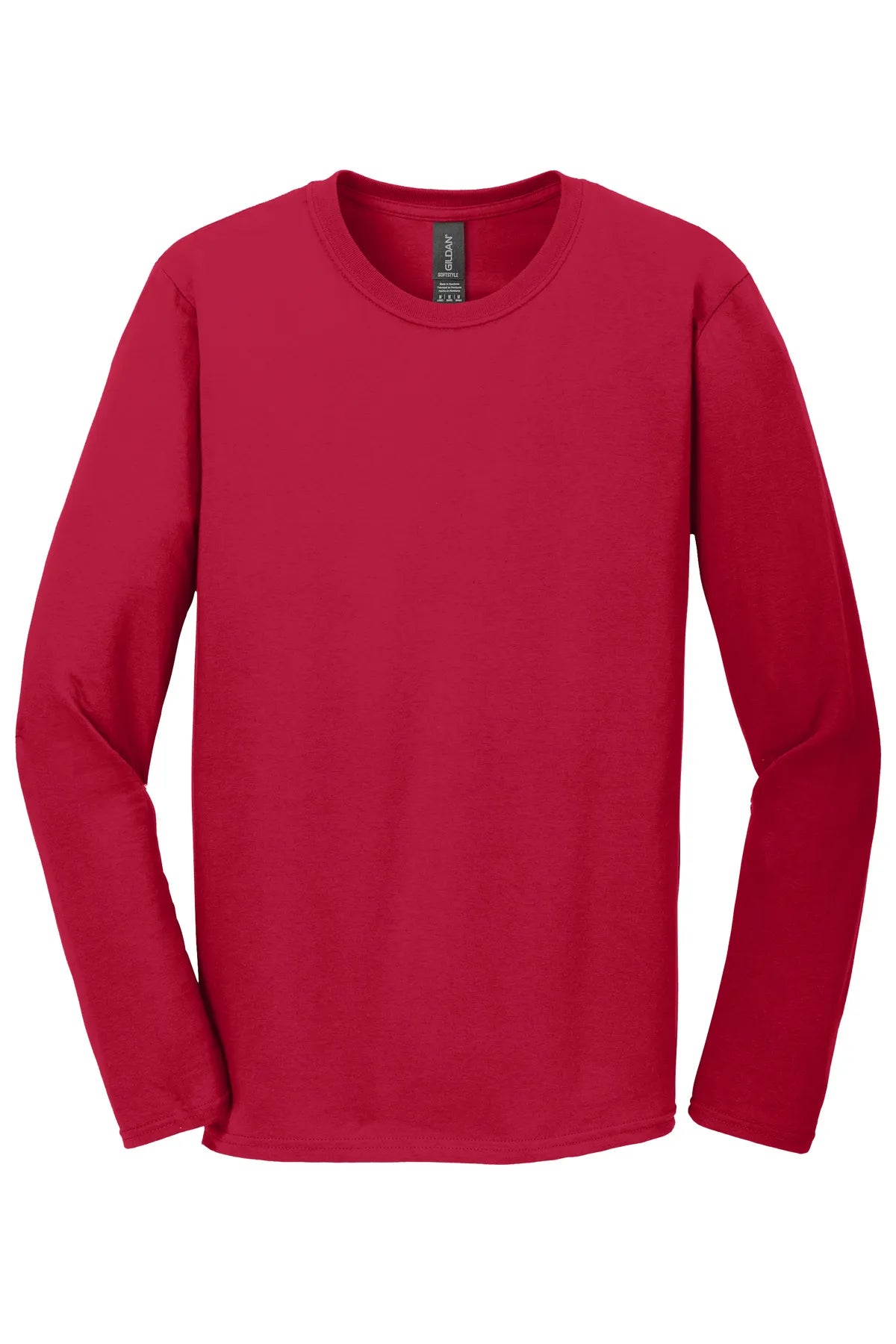 Gildan Softstyle® Long Sleeve T-Shirt. 64400 Cherry Red_4