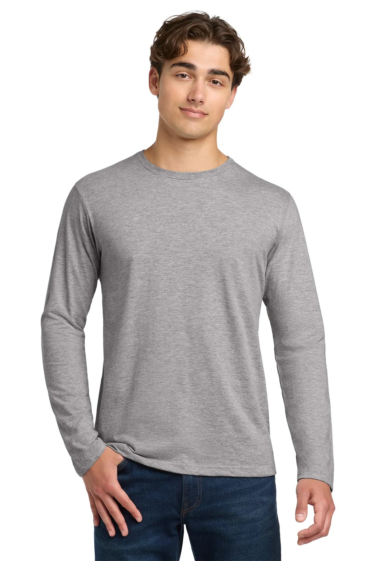 Gildan Softstyle® Long Sleeve T-Shirt. 64400 Sport Grey_1