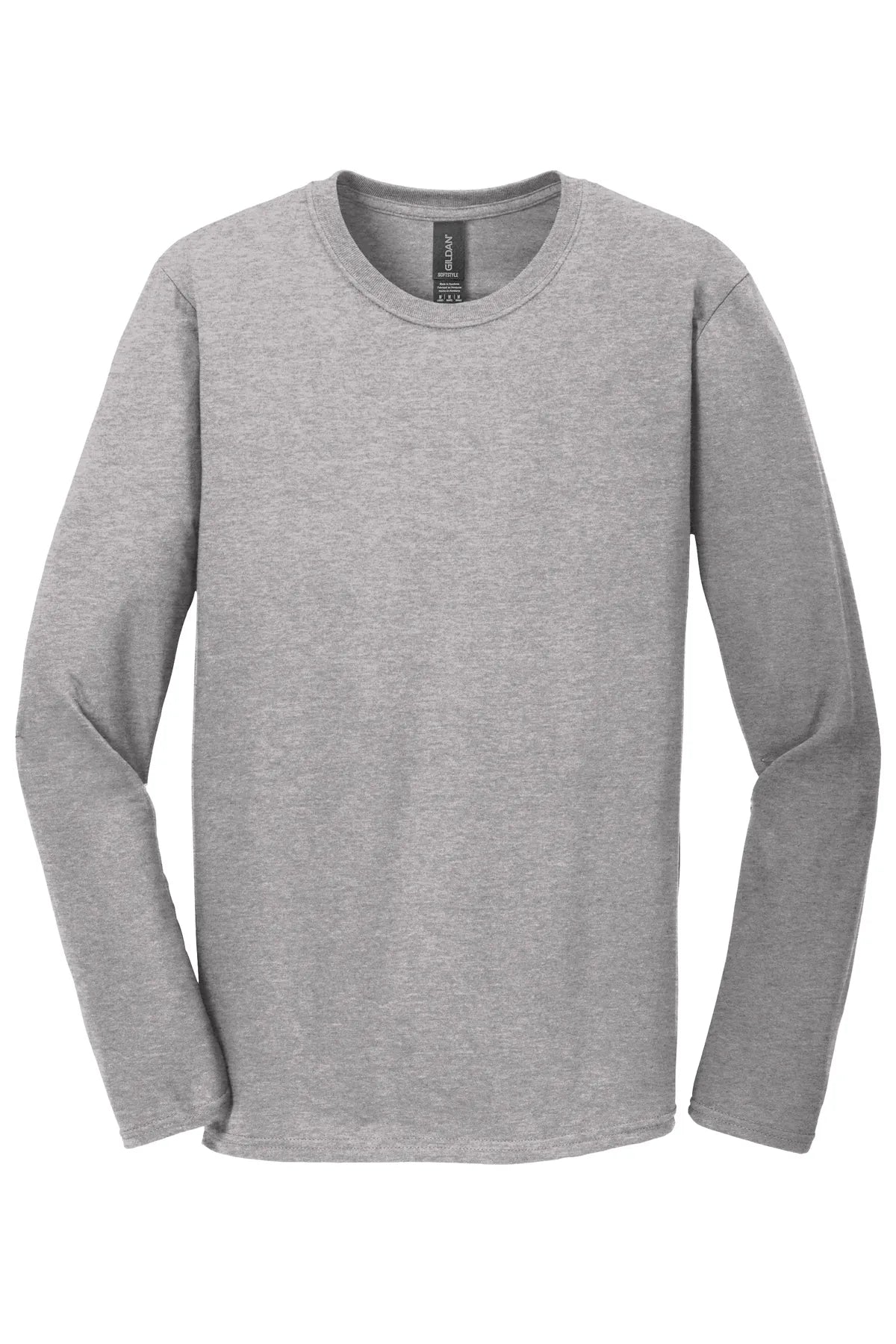 Gildan Softstyle® Long Sleeve T-Shirt. 64400 Sport Grey_4