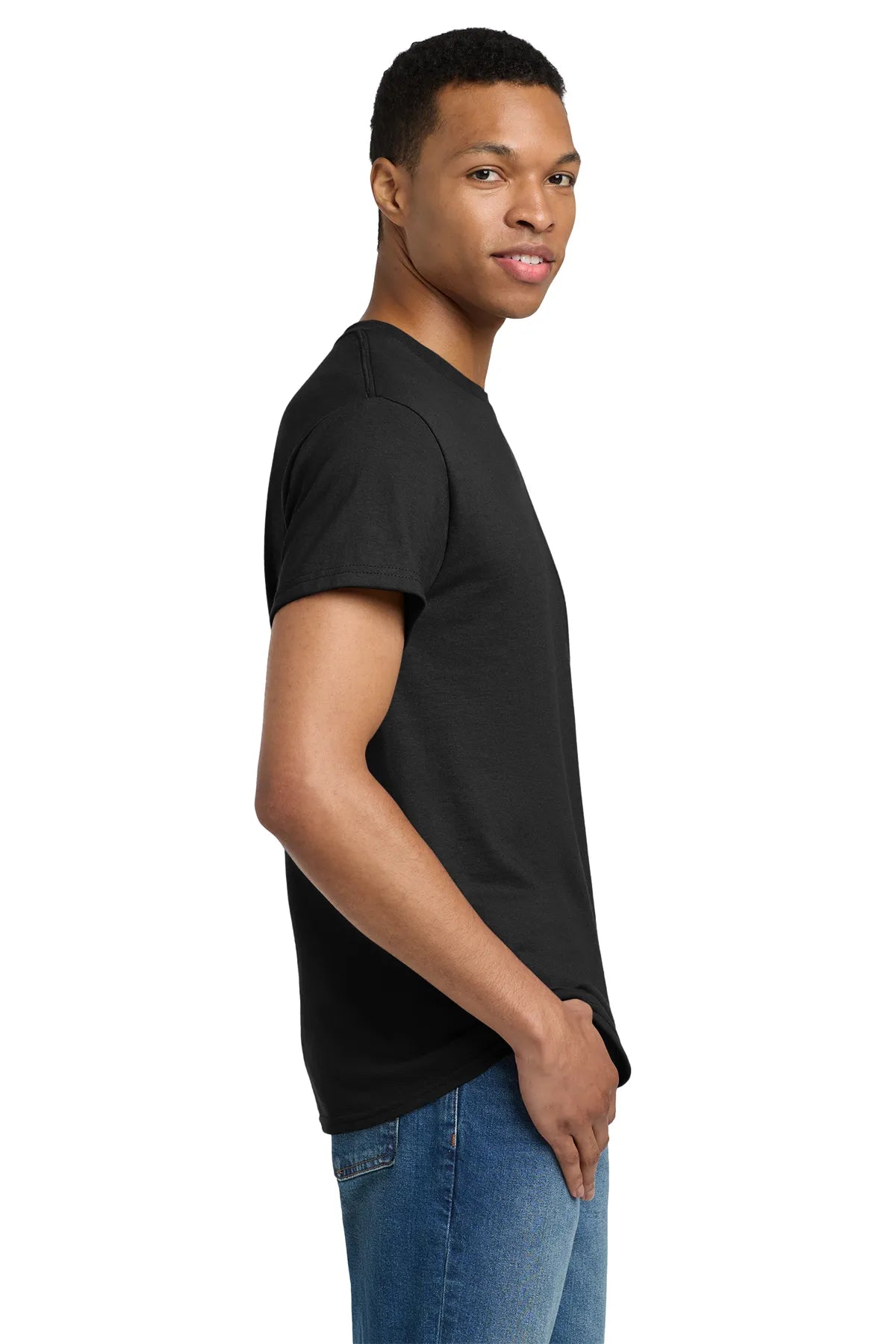Gildan® Tall 100% US Cotton T-Shirt 2000T Black_3