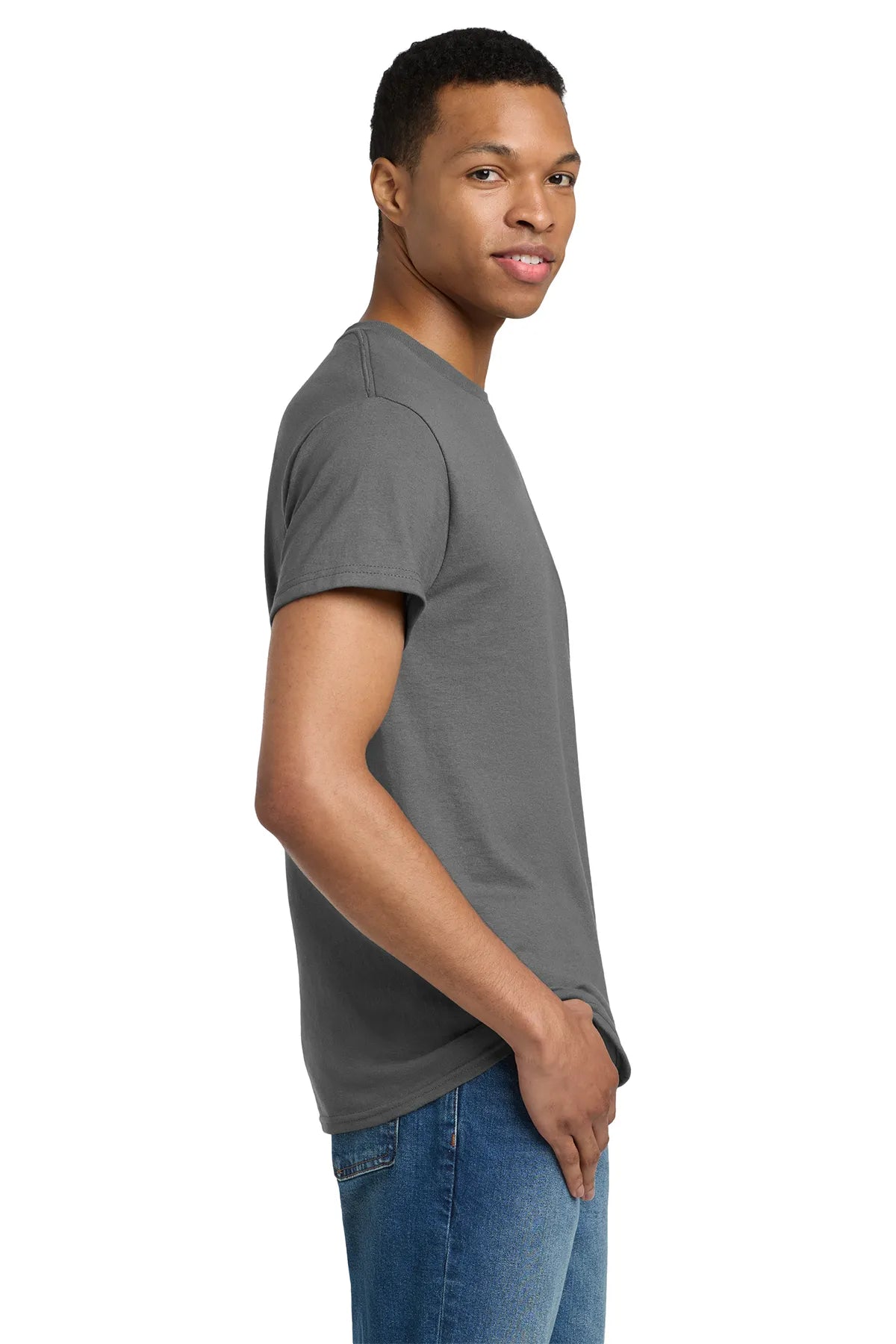 Gildan® Tall 100% US Cotton T-Shirt 2000T Charcoal_3
