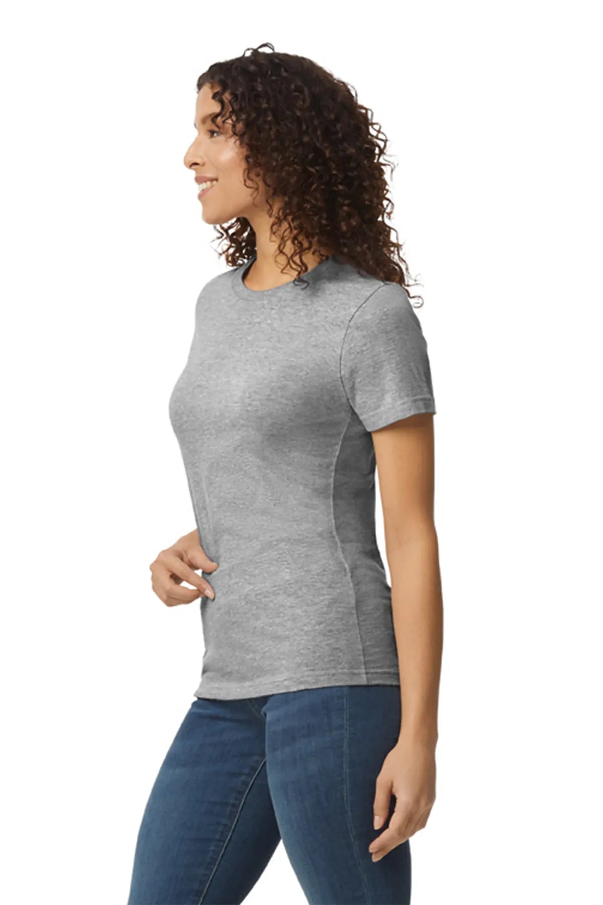 Gildan ®  Women's Softstyle ®  Midweight Tee 65000L Ring Spun Sport Grey_1