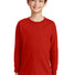 Gildan® Youth Heavy Cotton™ 100% Cotton Long Sleeve T-Shirt. 5400B - red