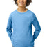 Gildan® Youth Heavy Cotton™ 100% Cotton Long Sleeve T-Shirt. 5400B Carolina Blue_1
