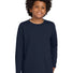 Gildan® Youth Heavy Cotton™ 100% Cotton Long Sleeve T-Shirt. 5400B Navy_1