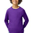 Gildan® Youth Heavy Cotton™ 100% Cotton Long Sleeve T-Shirt. 5400B Purple_1