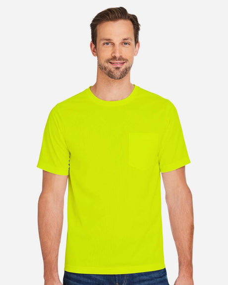 Harriton Snag and Soil Protect T-Shirt - M118 Safety Yellow_1