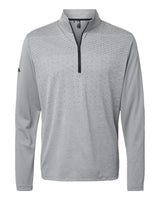 Heather Block Print Quarter-Zip Pullover grey three melange/ grey three/ black_3