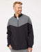 Heather Chevron Quarter-Zip Windshirt black/ black heather