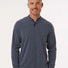 Henley Long Sleeve Tee collegiate navy melange