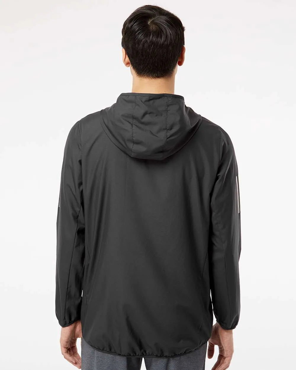 Hooded Full-Zip Windbreaker black_2