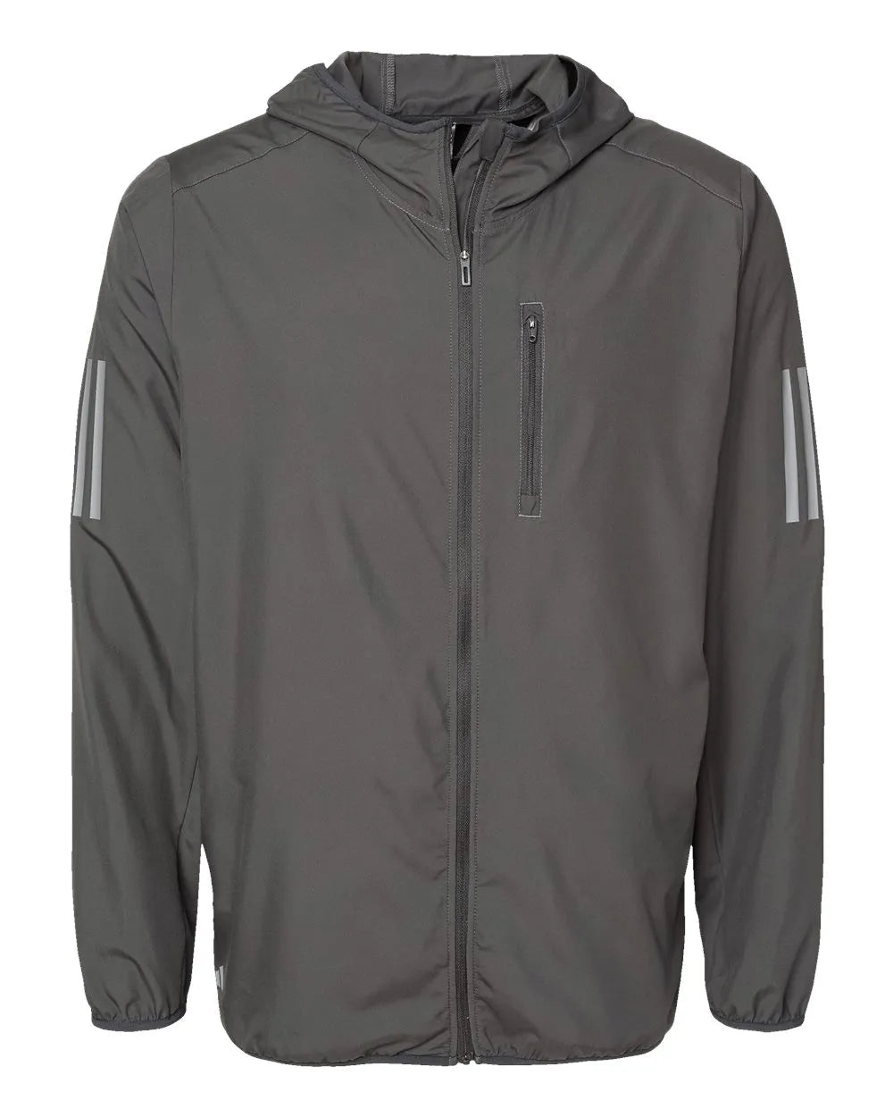 Hooded Full-Zip Windbreaker grey six_3