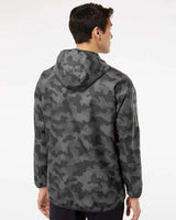 Hooded Full-Zip Windbreaker grey six/ black_2