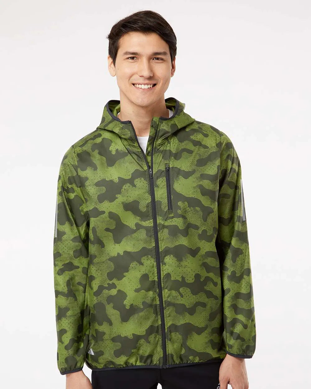 Hooded Full-Zip Windbreaker tech olive/ legend earth