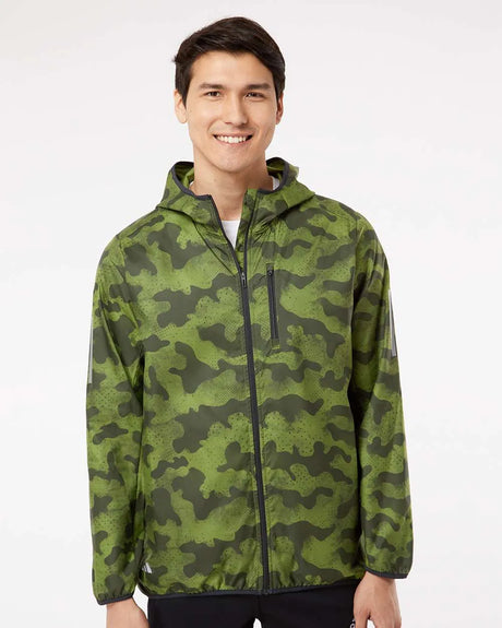 Hooded Full-Zip Windbreaker tech olive/ legend earth