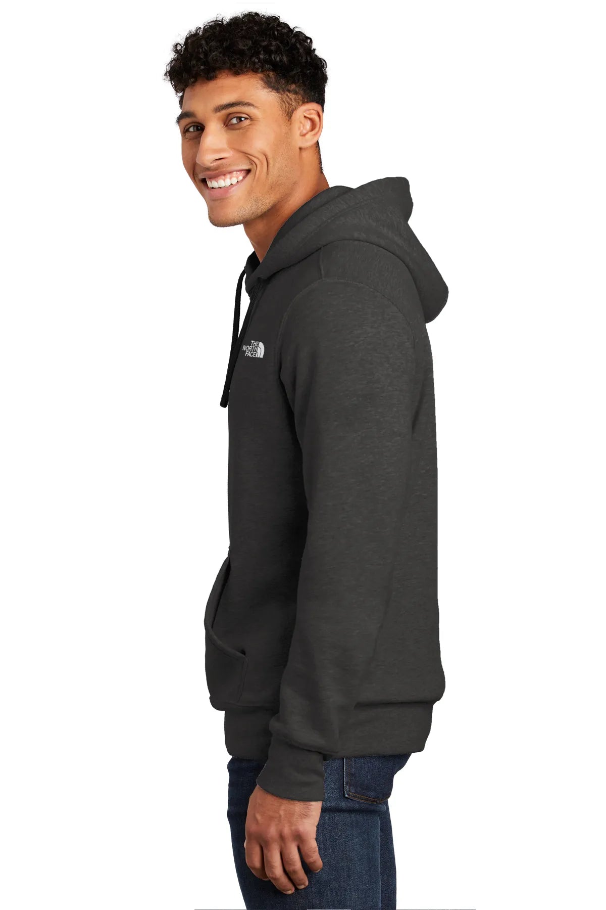 LIMITED EDITION The North Face® Chest Logo Pullover Hoodie NF0A7V9B  TNF Black Heather_2