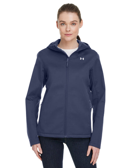 Ladies' ColdGear® Infrared Shield 2.0 Hooded Jacket Mid Nvy/ Why_410