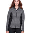 Ladies' Constant Full-Zip Sweater Fleece Jacket Black Hthr/ Blk