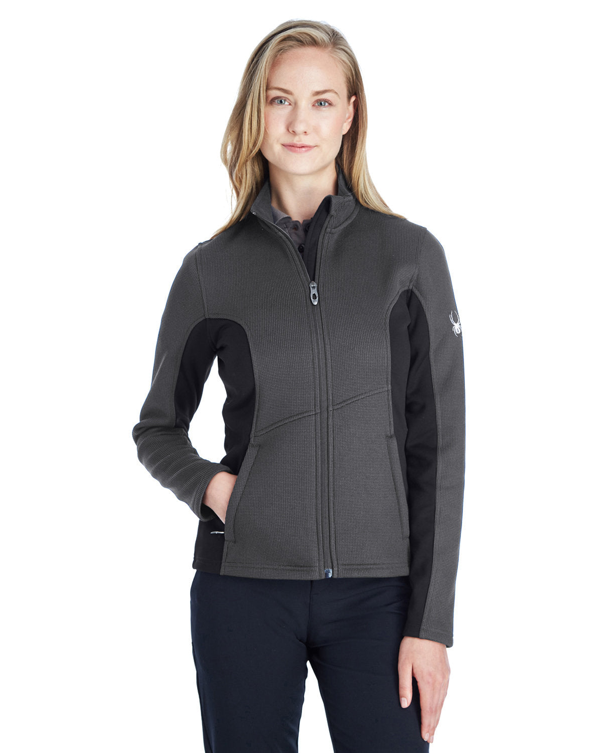 Ladies' Constant Full-Zip Sweater Fleece Jacket Dark Greys
