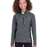 Ladies' Constant Half-Zip Sweater Black Hthr/ Blk