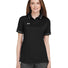 Ladies' Tipped Teams Performance Polo Black