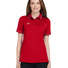 Ladies' Tipped Teams Performance Polo Rosy Reds
