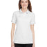 Ladies' Tipped Teams Performance Polo White