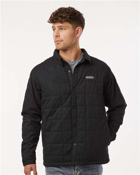 Landroamer™ Quilted Shirt Jacket - black