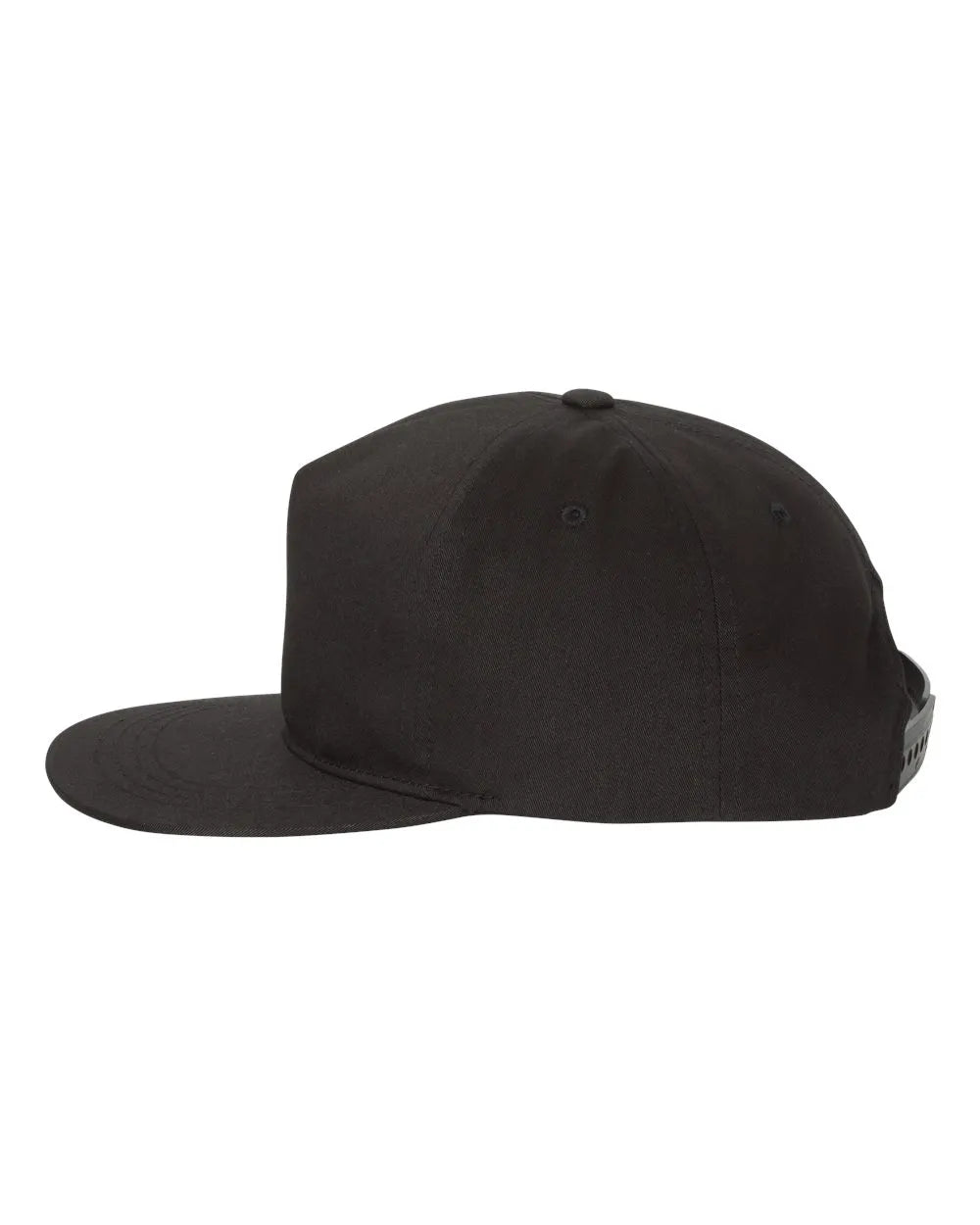 Lightly-StructuredFive-PanelSnapbackCap-black_2