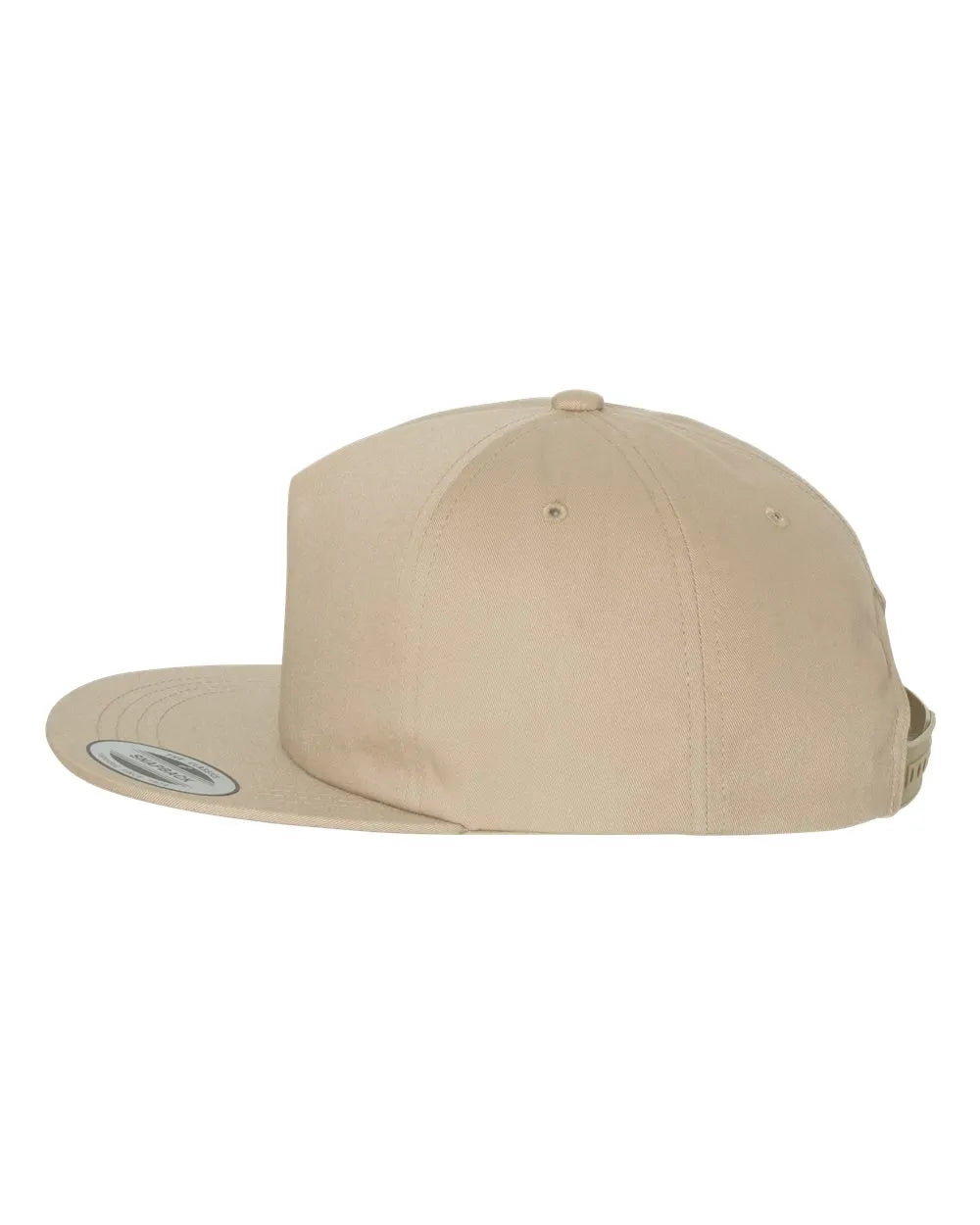 Lightly-StructuredFive-PanelSnapbackCap-khaki