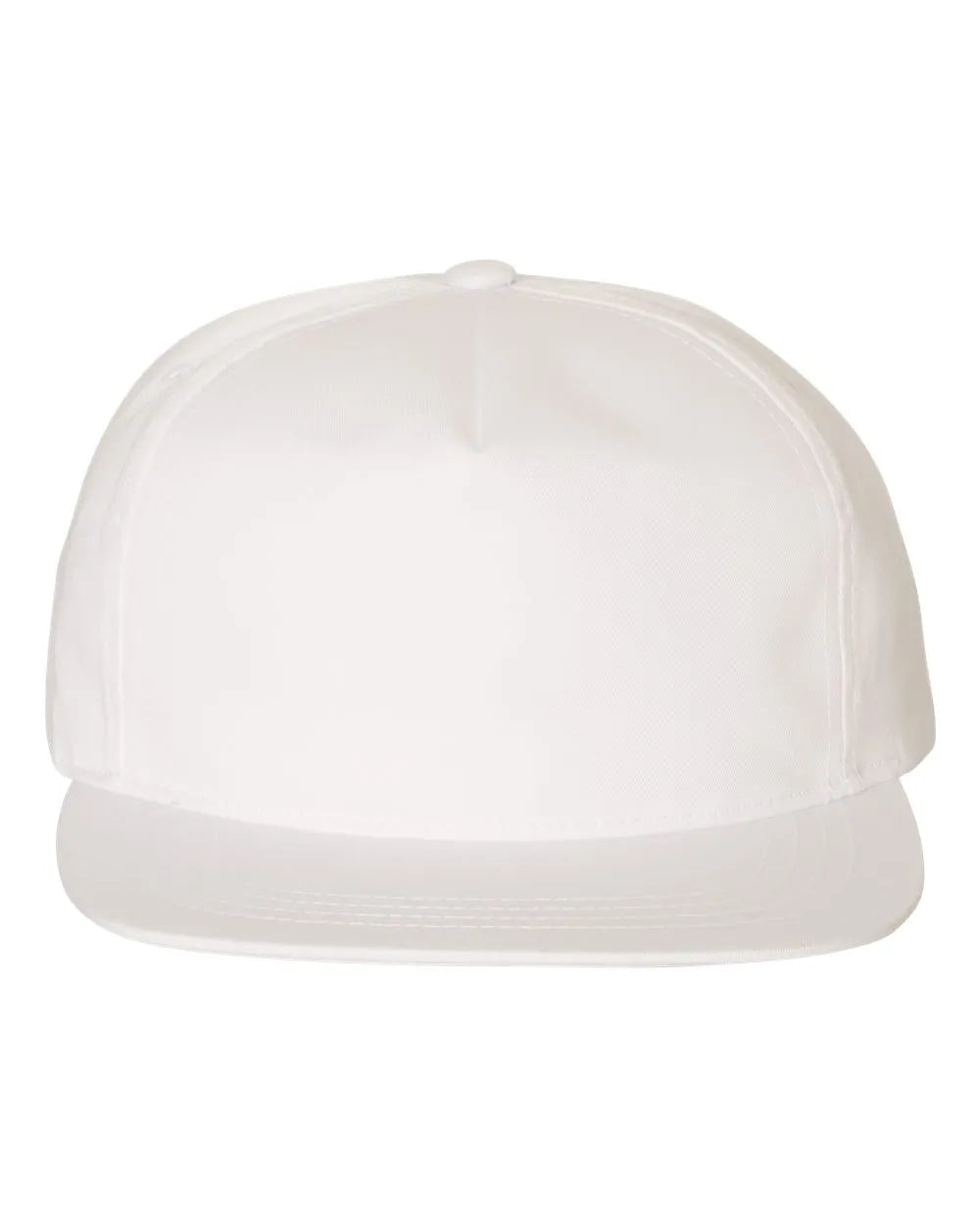 Lightly-StructuredFive-PanelSnapbackCap-white