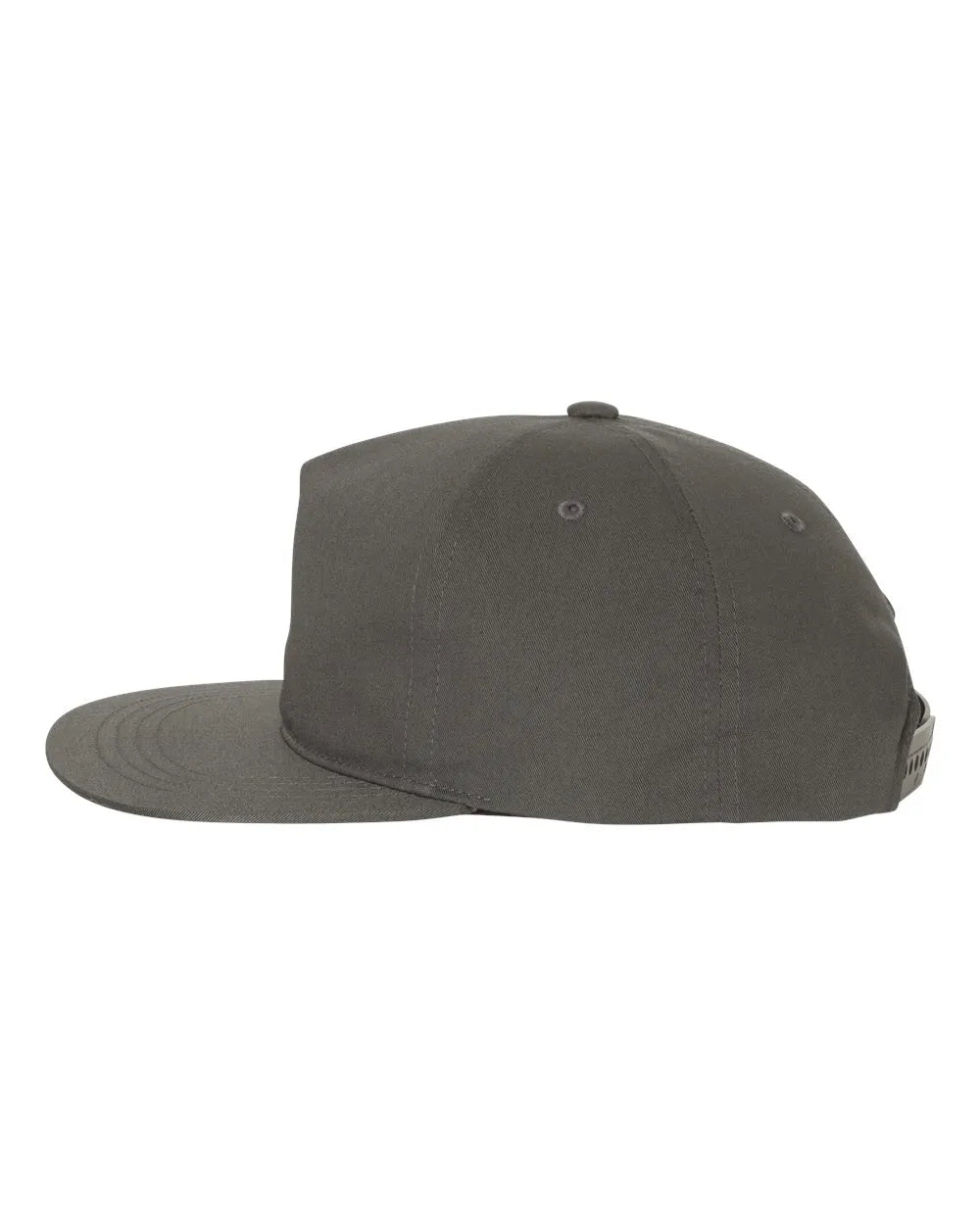 Lightly-Structured Five-Panel Snapback Cap Charcoal_2