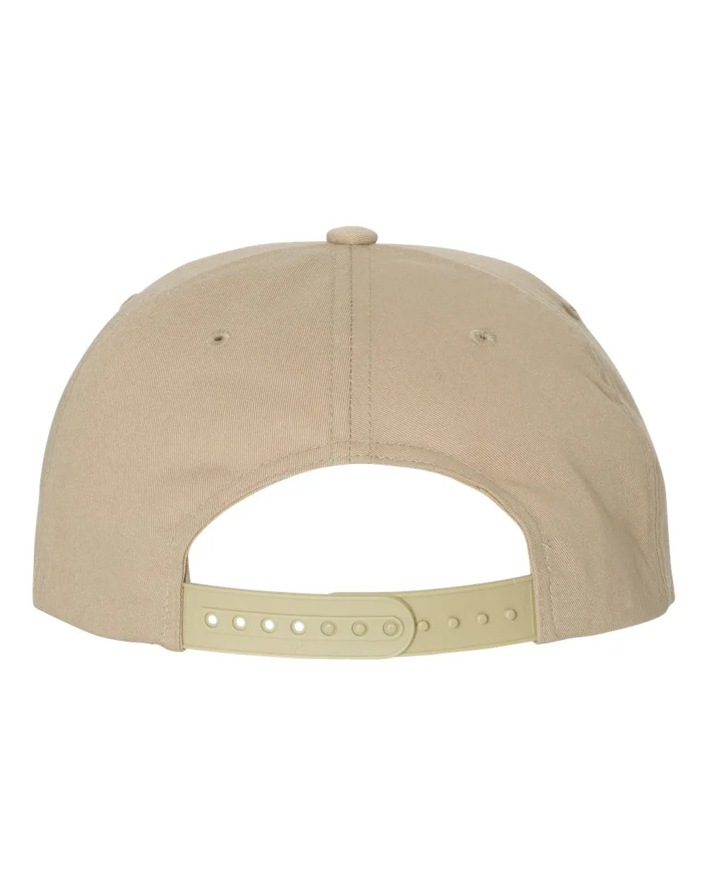 Lightly-Structured Five-Panel Snapback Cap Khaki_3