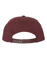 Lightly-Structured Five-Panel Snapback Cap Maroon_3