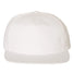 Lightly-Structured Five-Panel Snapback Cap White_1
