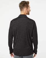 Lightweight Mélange Quarter-Zip Pullover black melange_1