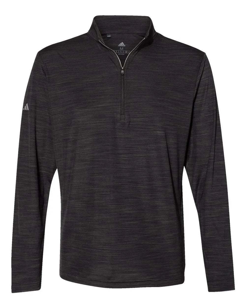 Lightweight Mélange Quarter-Zip Pullover black melange_3