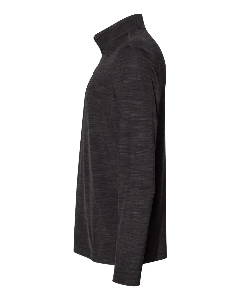 Lightweight Mélange Quarter-Zip Pullover black melange_4