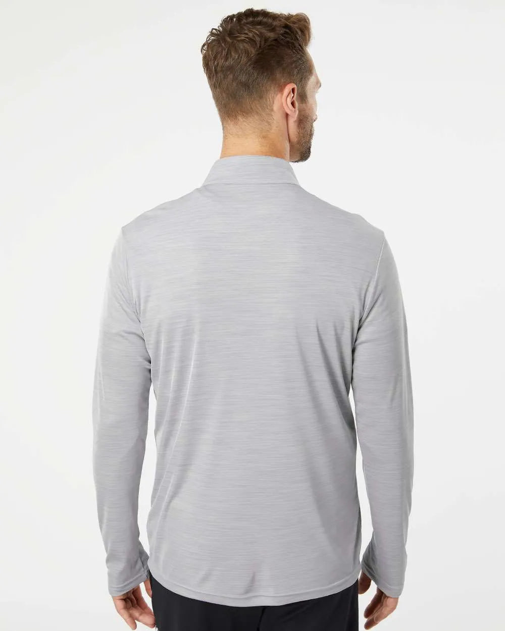 Lightweight Mélange Quarter-Zip Pullover collegiate mid grey melange_1