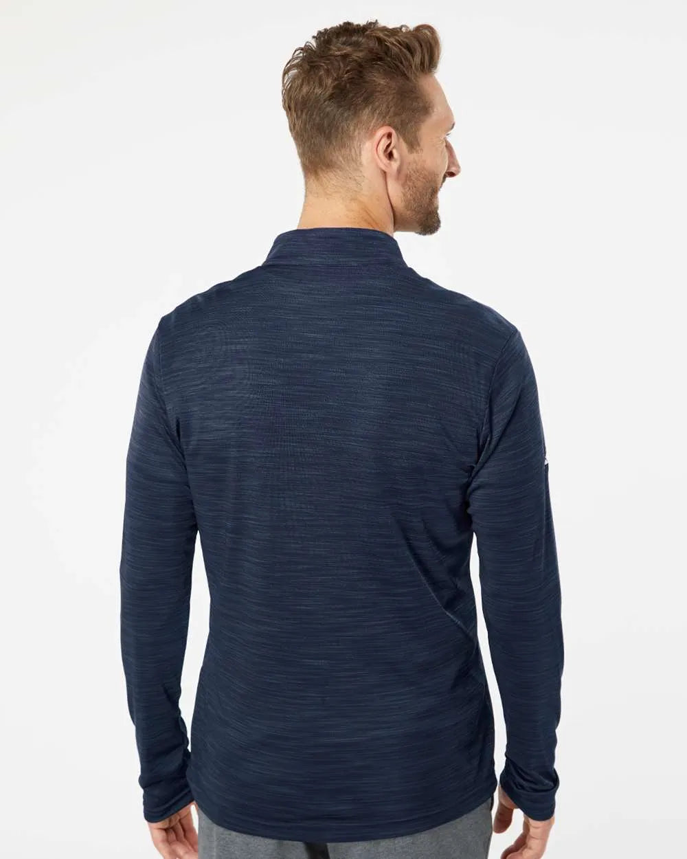 Lightweight Mélange Quarter-Zip Pullover collegiate navy melange_1