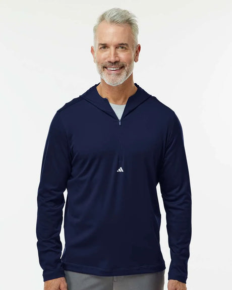 Lightweight Performance Quarter-Zip Hooded Pullover collegiate navy