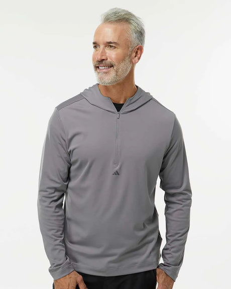 Lightweight Performance Quarter-Zip Hooded Pullover grey three