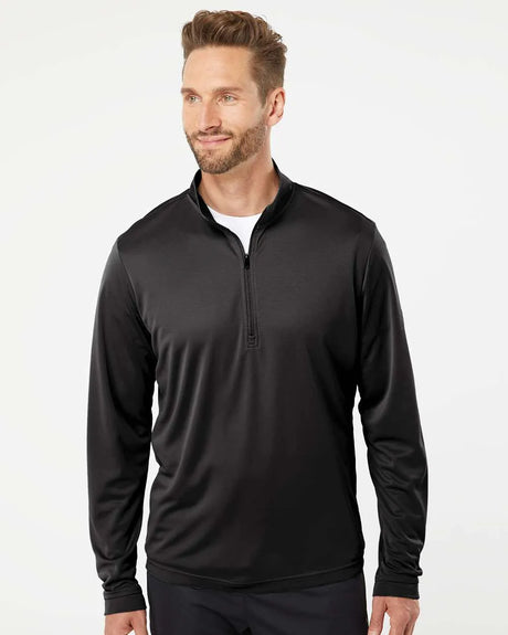 Lightweight Quarter-Zip Pullover black