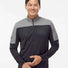 Lightweight Quarter-Zip Pullover black/ grey three