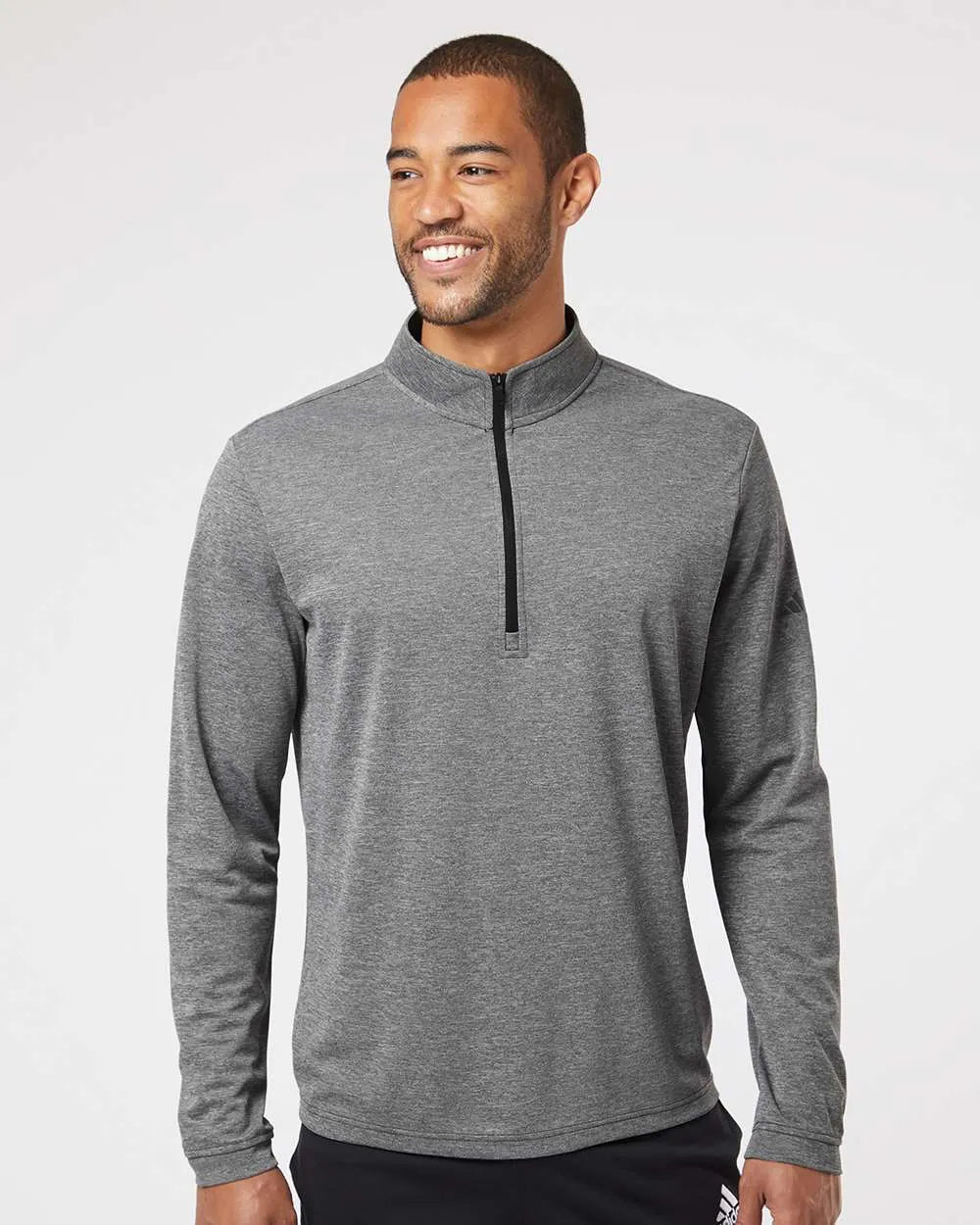 Lightweight Quarter-Zip Pullover black heather