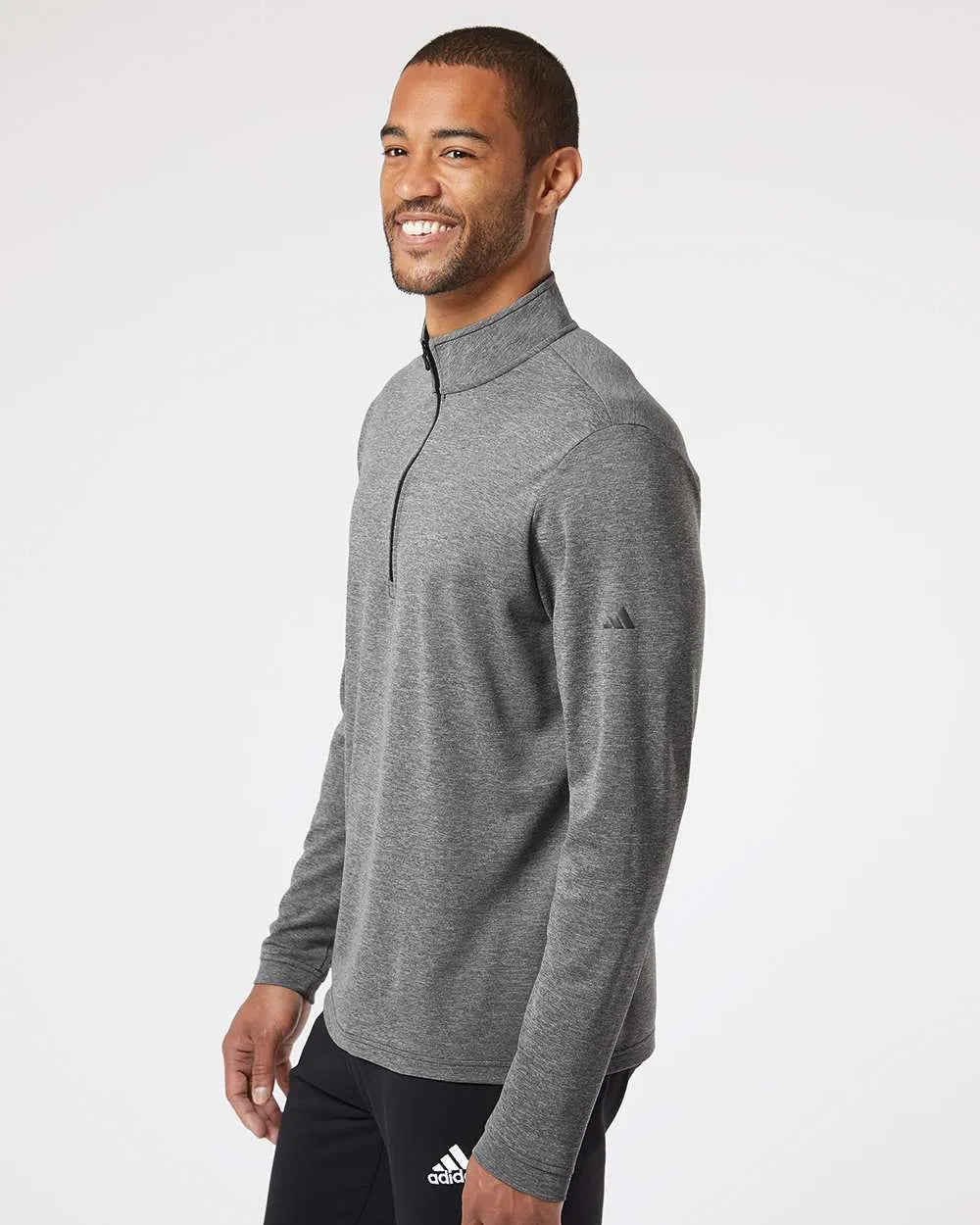 Lightweight Quarter-Zip Pullover black heather_2