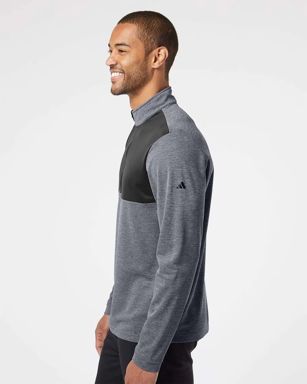 Lightweight Quarter-Zip Pullover black heather/ carbon_2