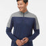 Lightweight Quarter-Zip Pullover collegiate navy/ grey three melange