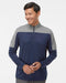 Lightweight Quarter-Zip Pullover collegiate navy/ grey three melange